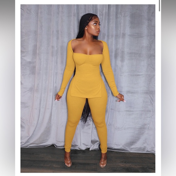 Pants - Honey Mustard 2Piece Set🍯